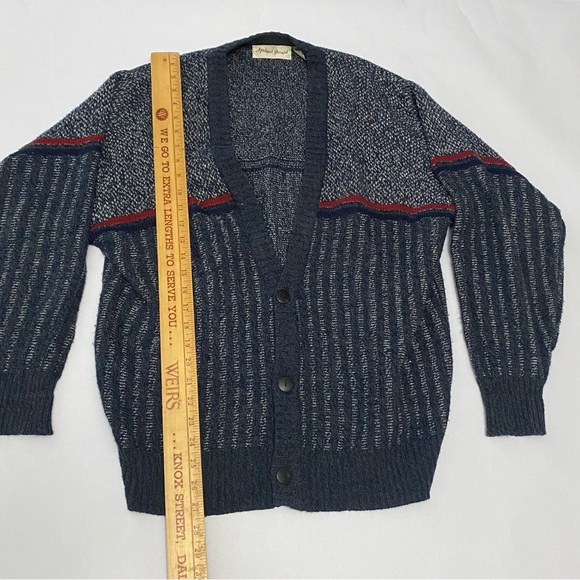 Vintage Micheal Gerald Knit Cardigan Mens Sweater M - Picture 9 of 9